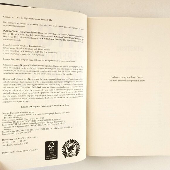 High Performance Habits: How Extraordinary People Become That Way by Burchard - Picture 3 of 11